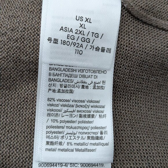 Calvin Klein Women's Knitted Sweaters Half Turtleneck Pulluver Size XL Brown - Picture 11 of 12